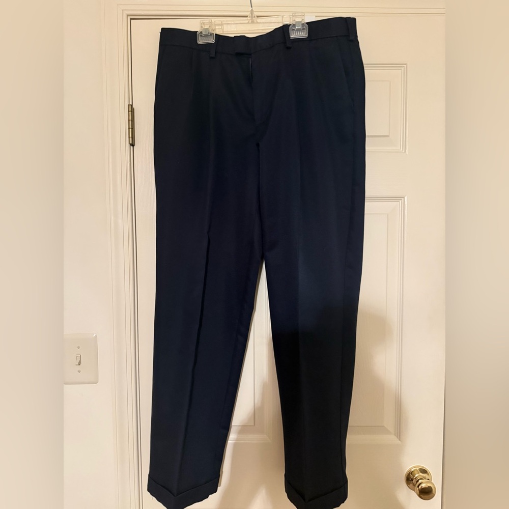 Dockers Navy Blue Cuffed Trousers